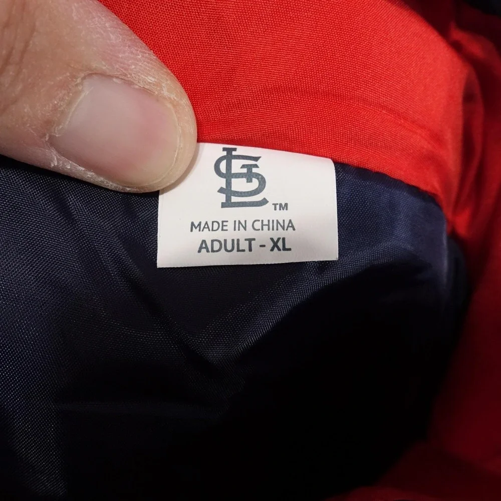 St. Louis Cardinals Vest‎ Mens XL MLB Baseball Puffer Bayer SGA Stadium Giveaway